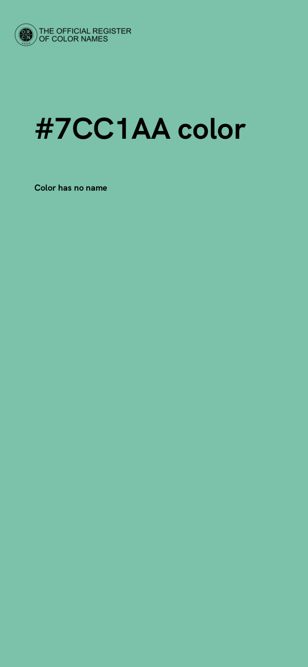 #7CC1AA color image