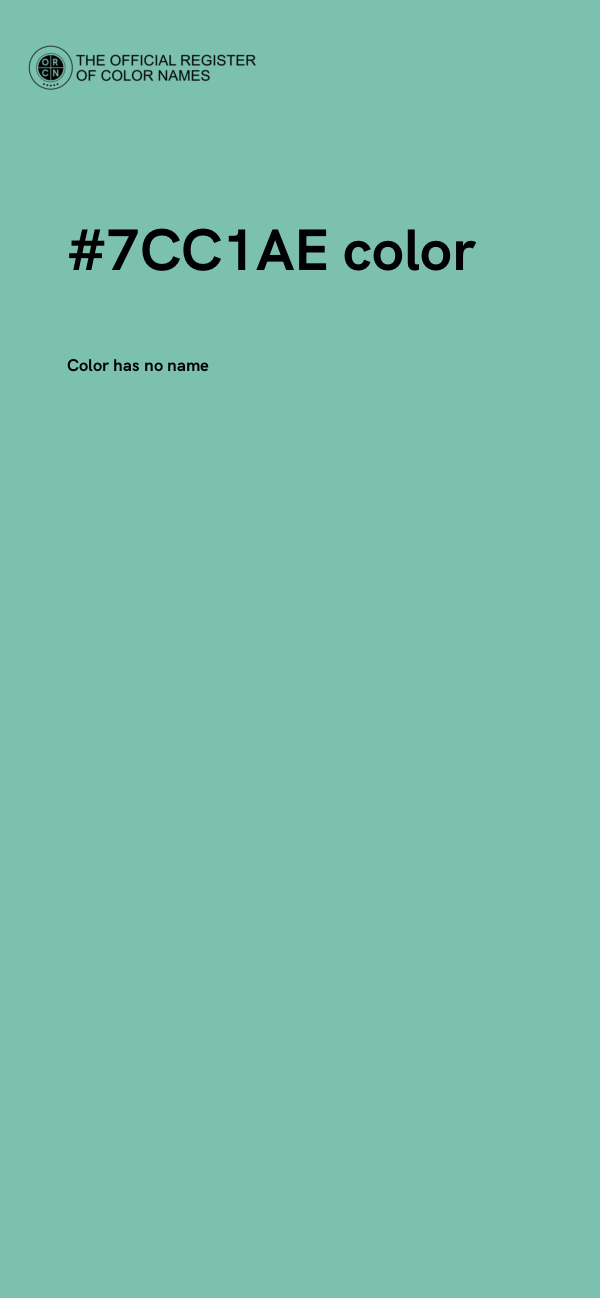 #7CC1AE color image