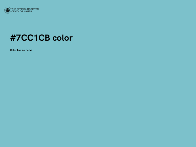 #7CC1CB color image