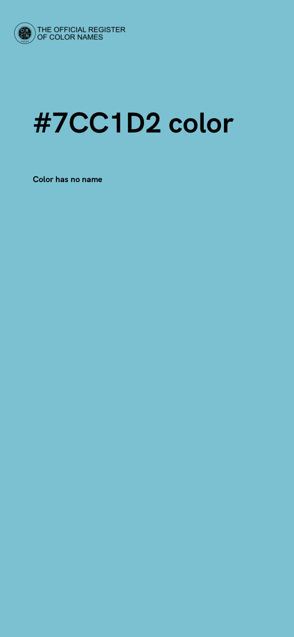 #7CC1D2 color image