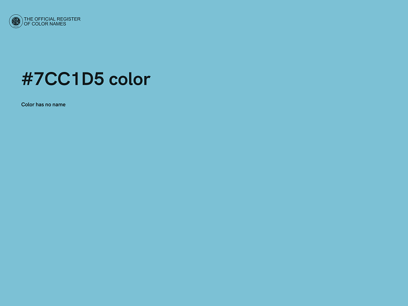 #7CC1D5 color image
