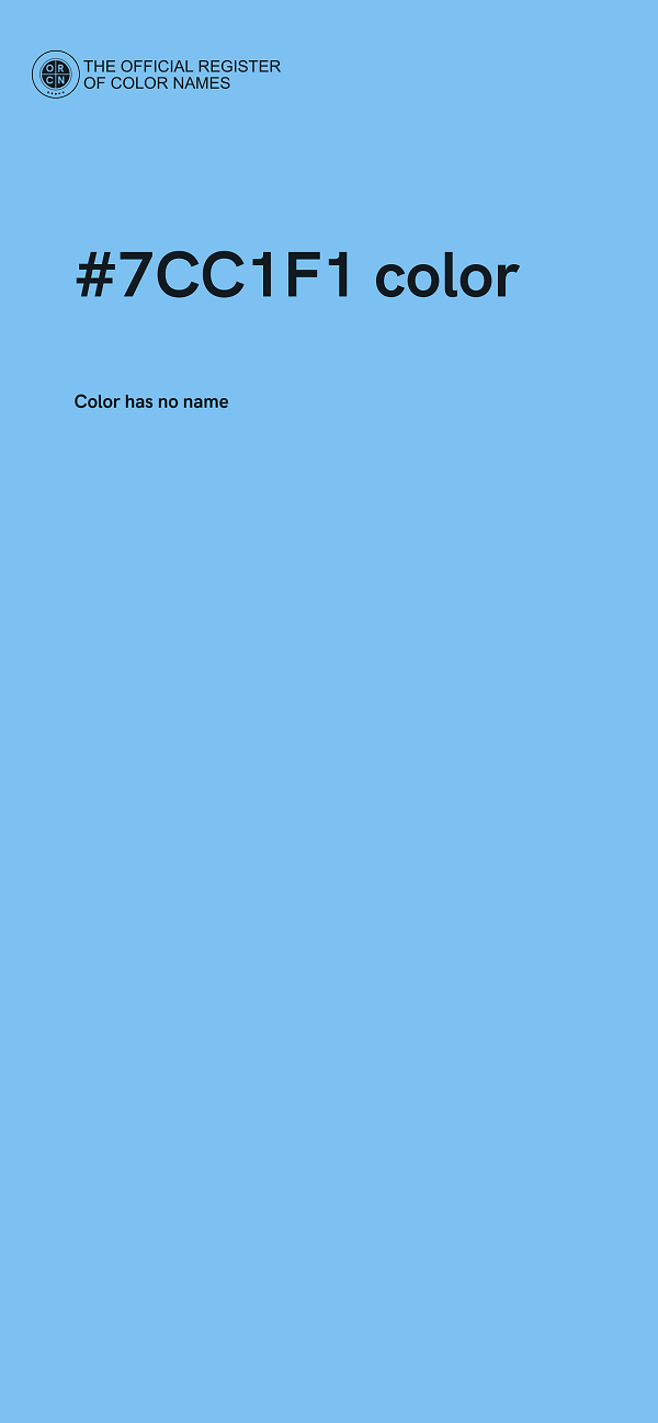 #7CC1F1 color image