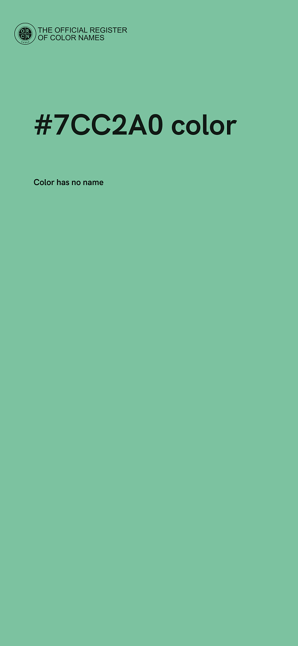 #7CC2A0 color image