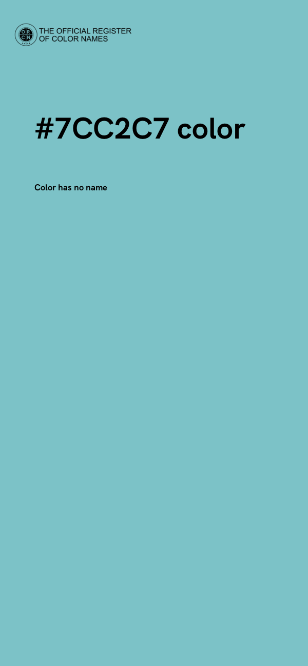 #7CC2C7 color image