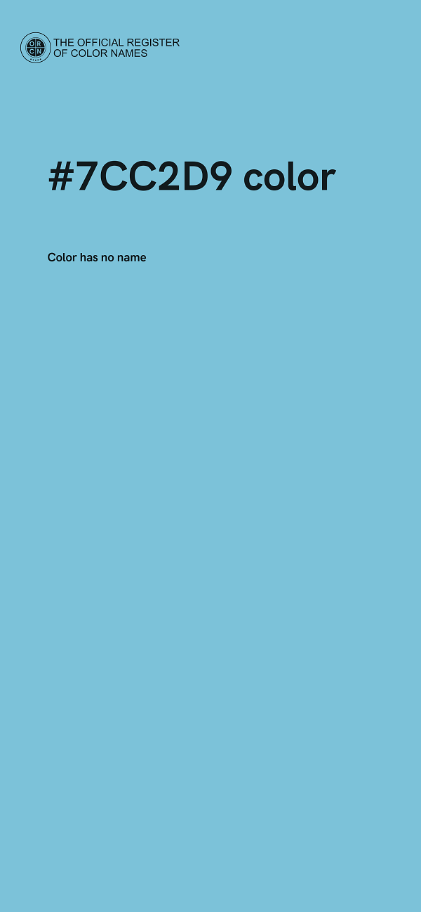 #7CC2D9 color image