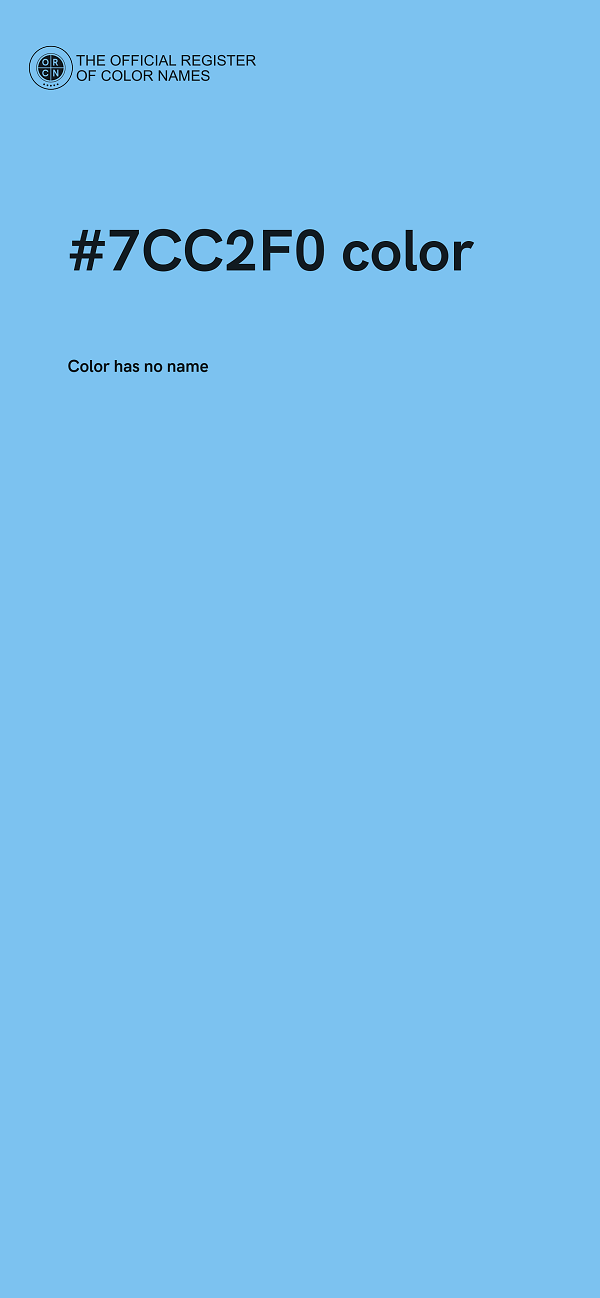 #7CC2F0 color image