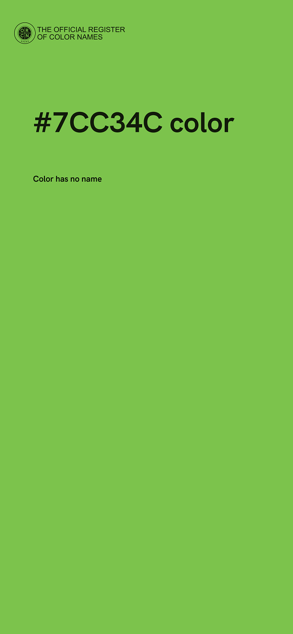 #7CC34C color image