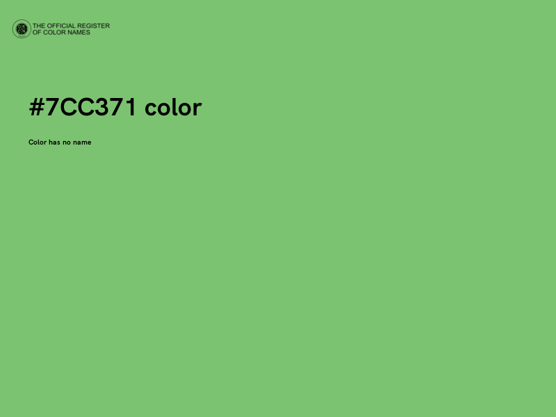 #7CC371 color image