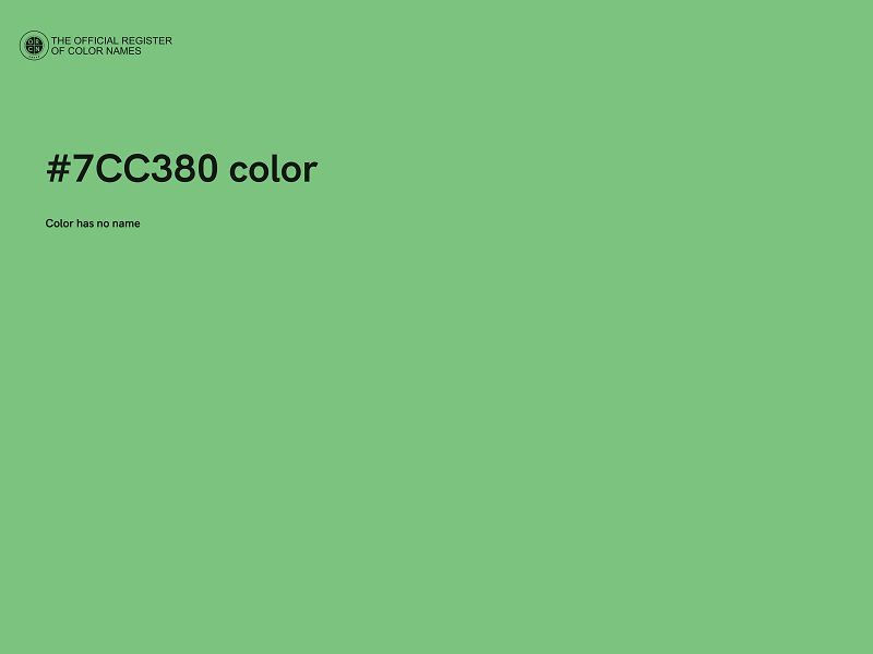 #7CC380 color image
