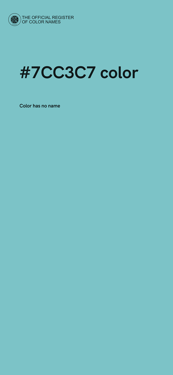 #7CC3C7 color image