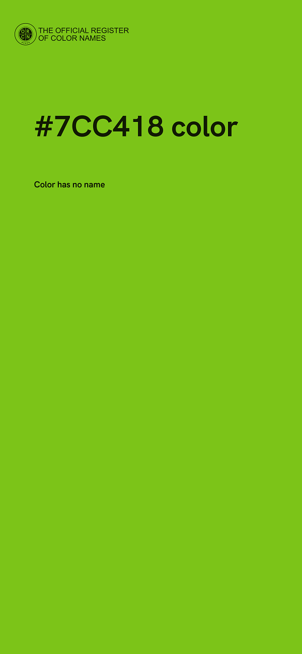 #7CC418 color image