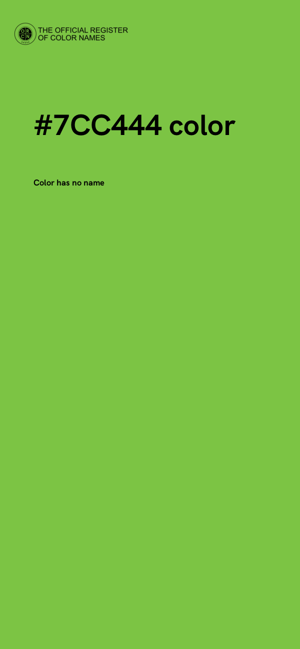 #7CC444 color image