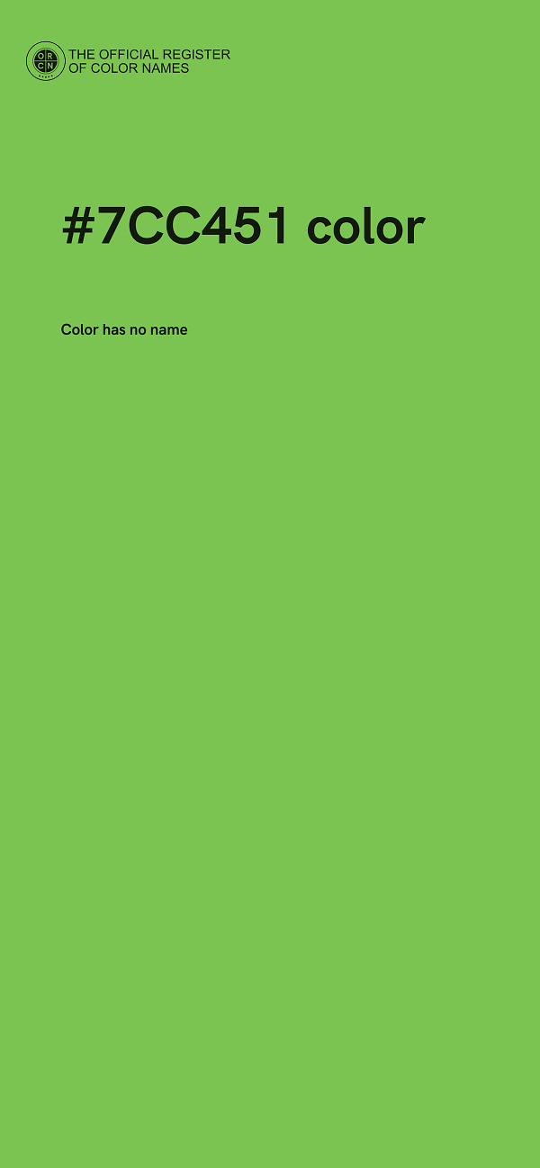 #7CC451 color image