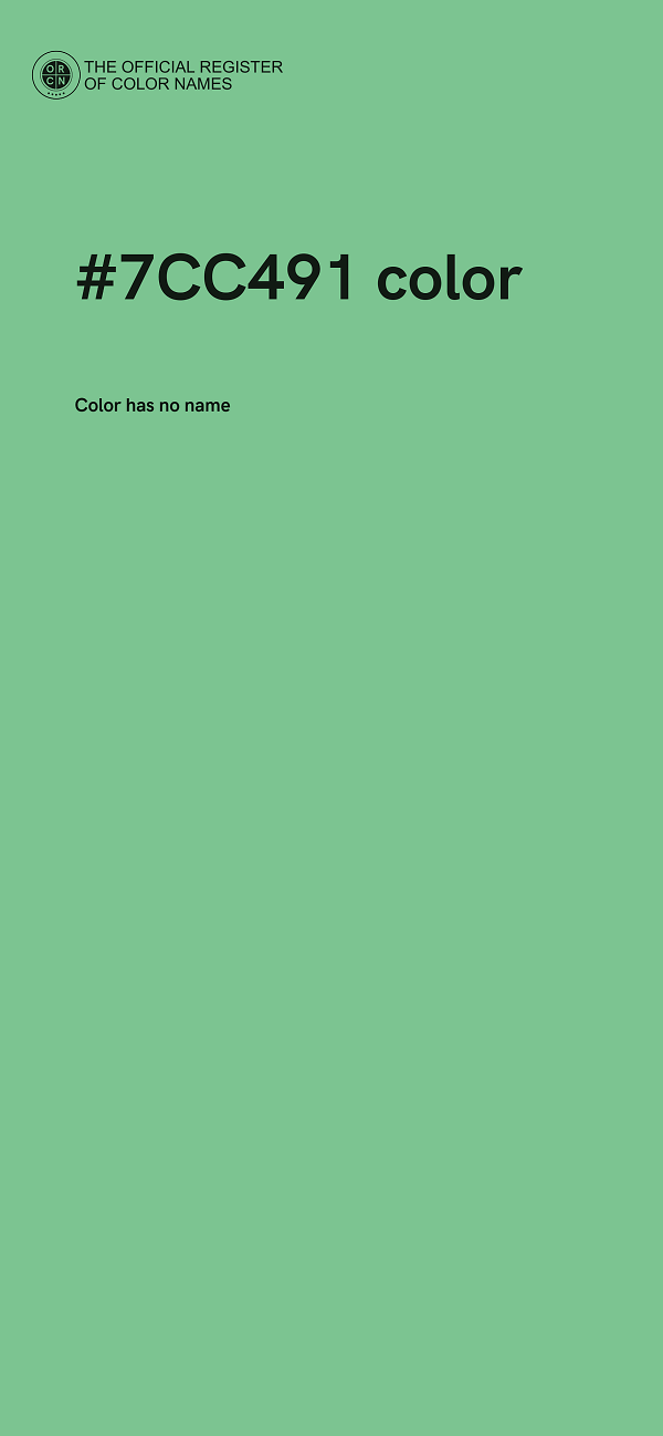 #7CC491 color image
