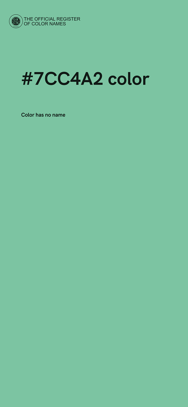 #7CC4A2 color image