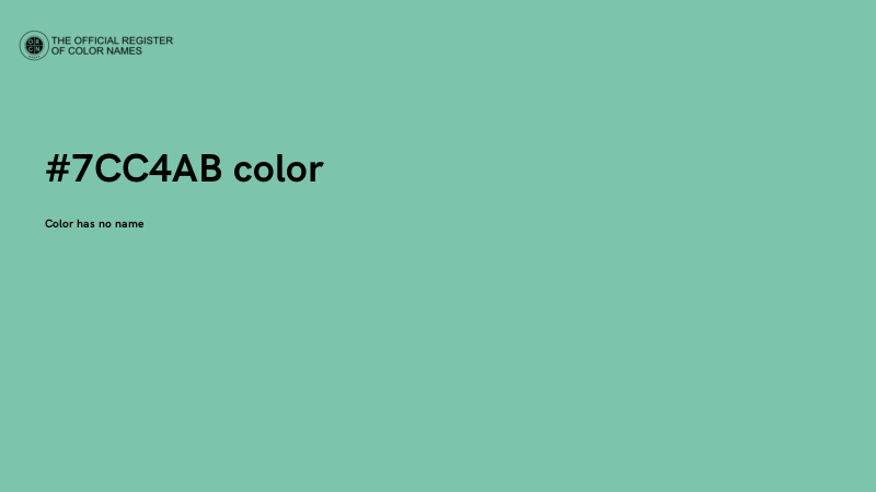 #7CC4AB color image
