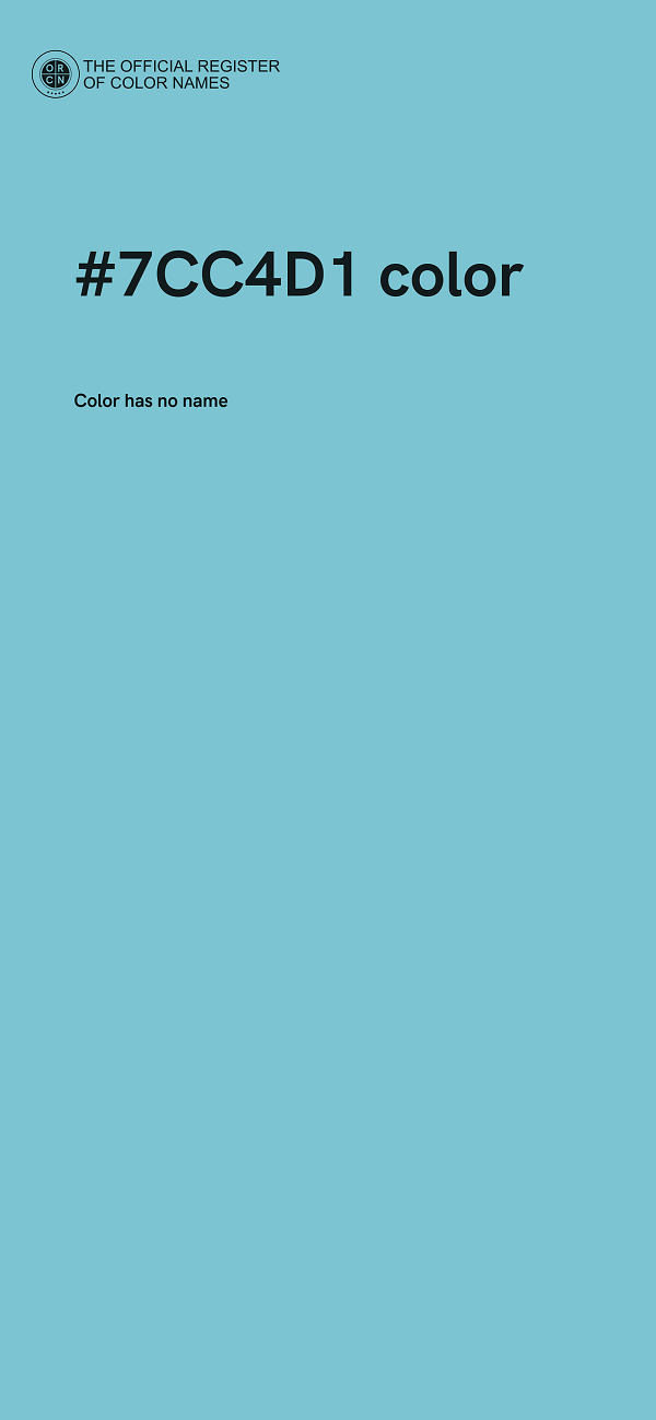 #7CC4D1 color image