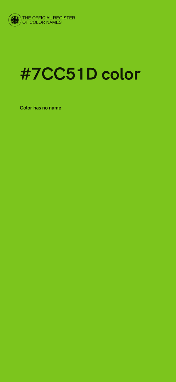 #7CC51D color image