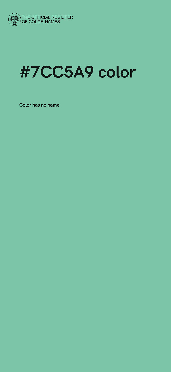#7CC5A9 color image