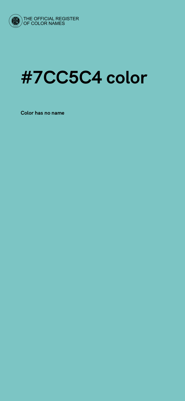 #7CC5C4 color image