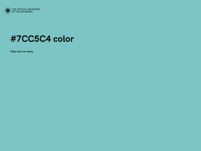 #7CC5C4 color image