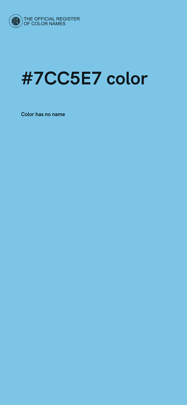 #7CC5E7 color image