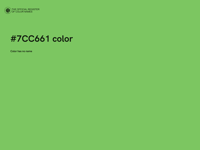 #7CC661 color image