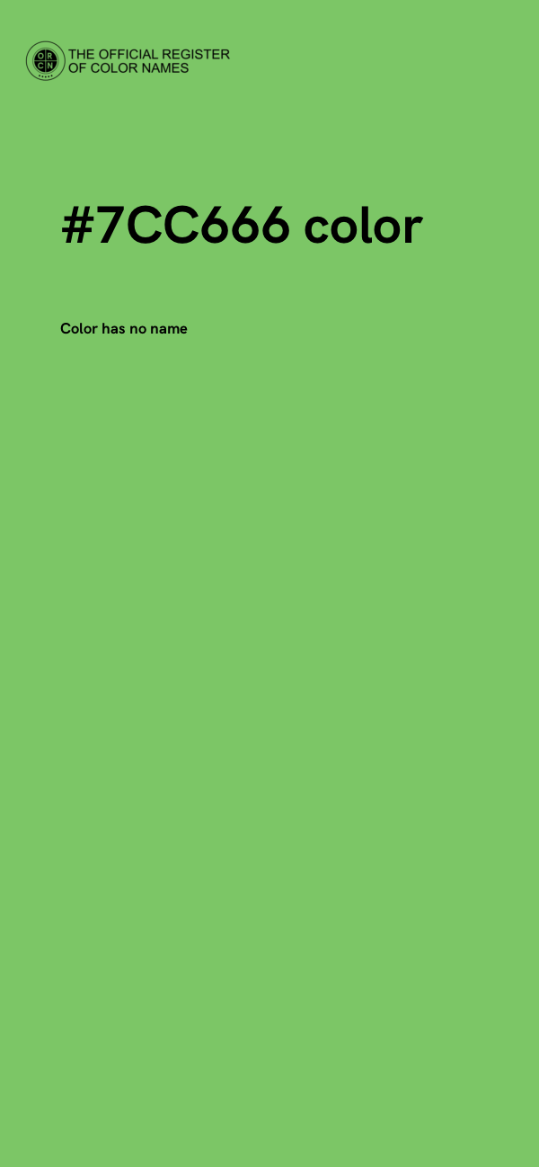 #7CC666 color image