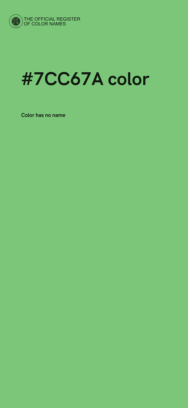 #7CC67A color image