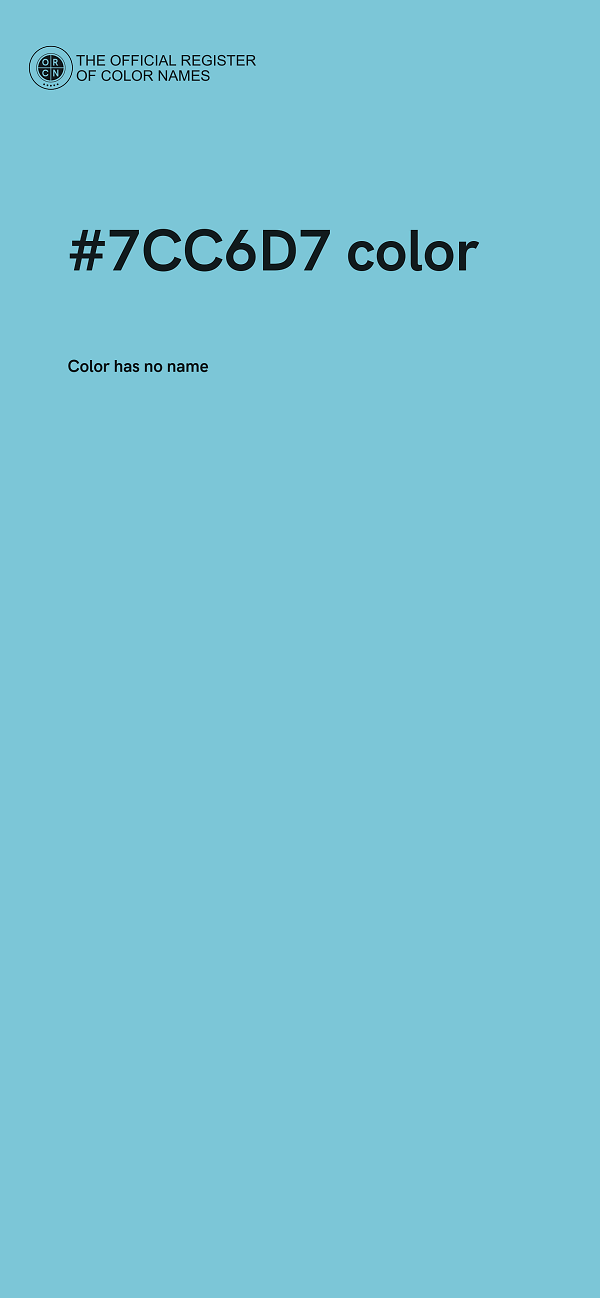 #7CC6D7 color image