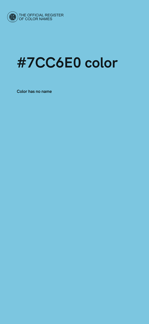 #7CC6E0 color image