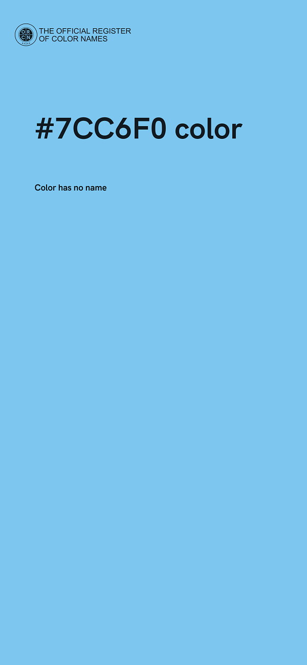 #7CC6F0 color image