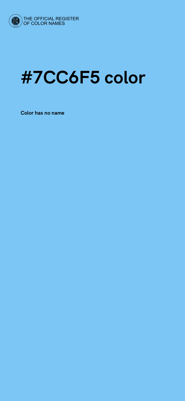 #7CC6F5 color image