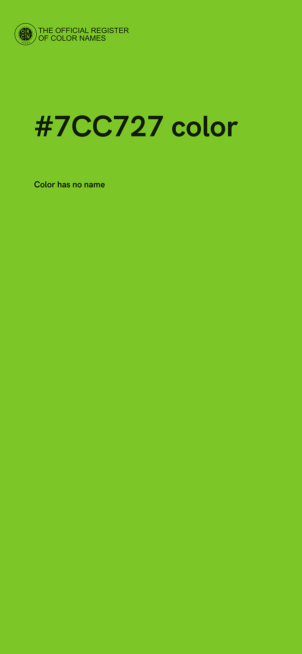 #7CC727 color image