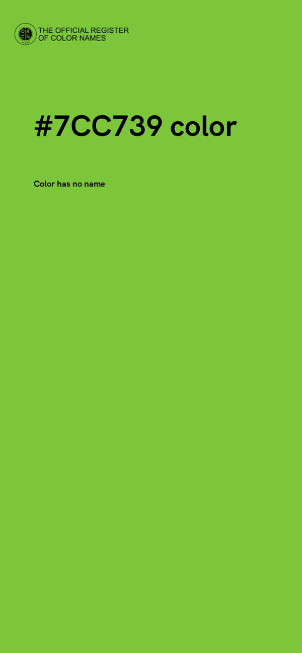 #7CC739 color image