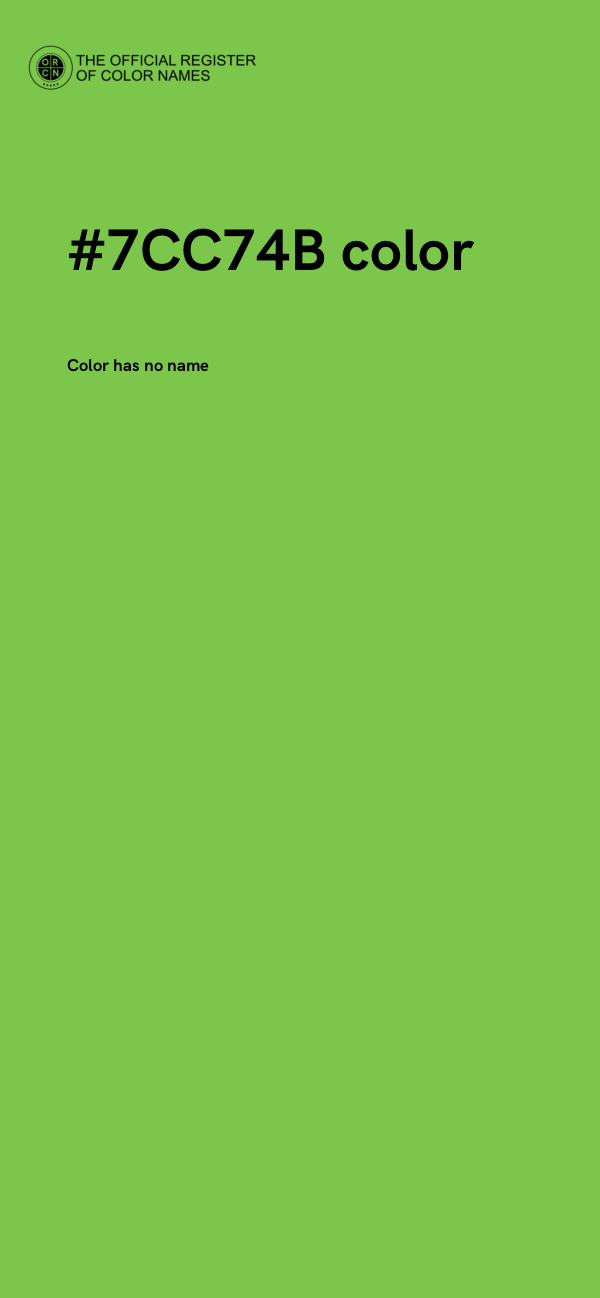 #7CC74B color image