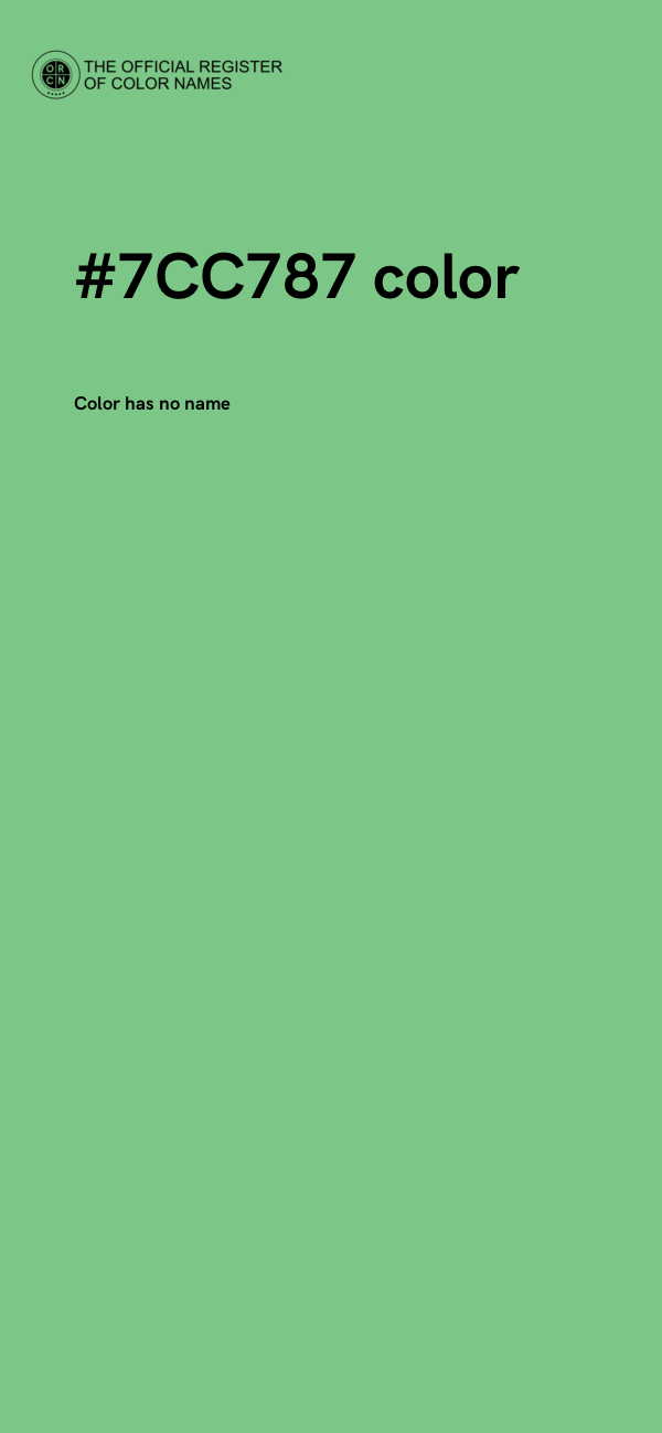 #7CC787 color image