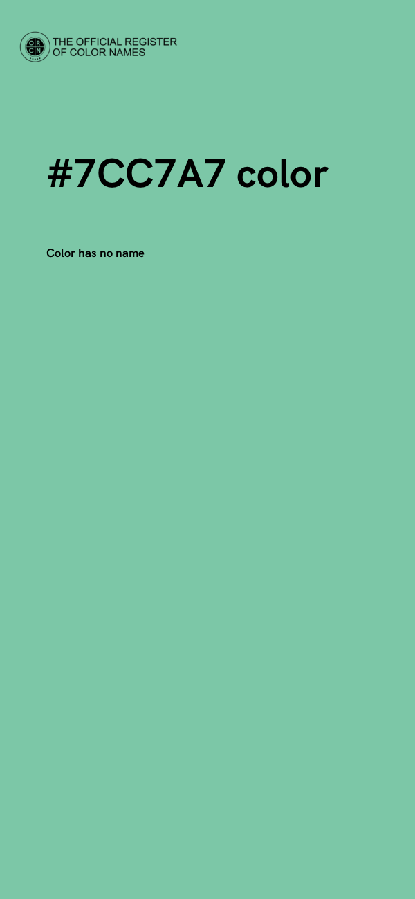 #7CC7A7 color image