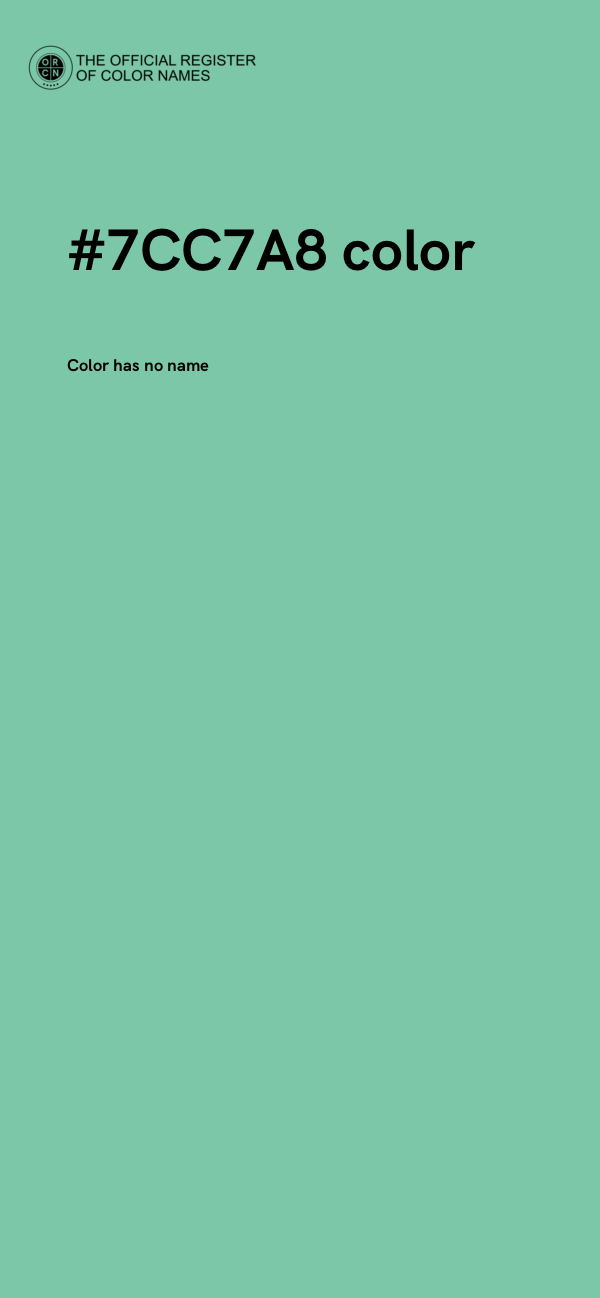 #7CC7A8 color image