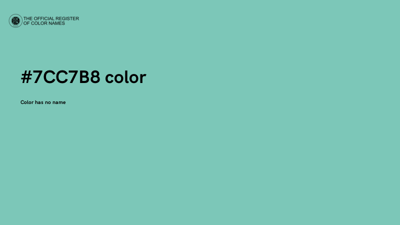 #7CC7B8 color image