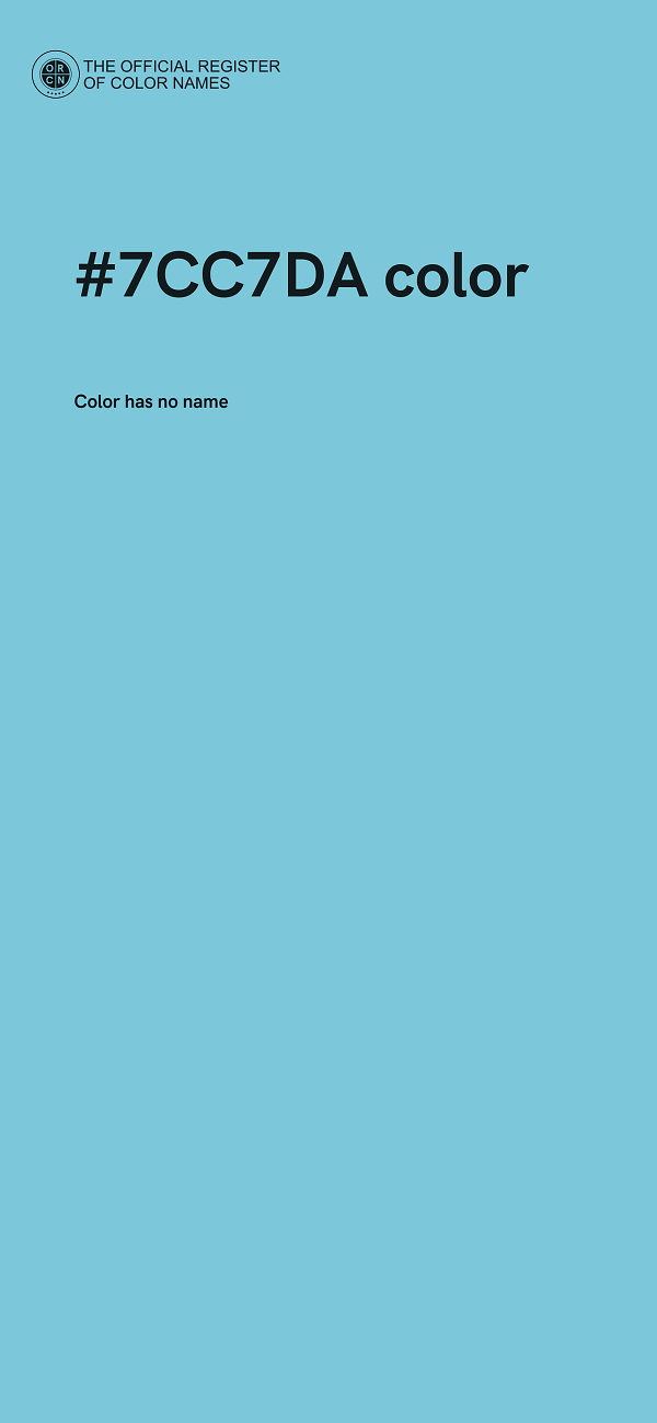 #7CC7DA color image