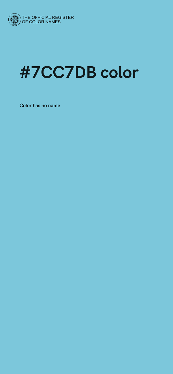 #7CC7DB color image