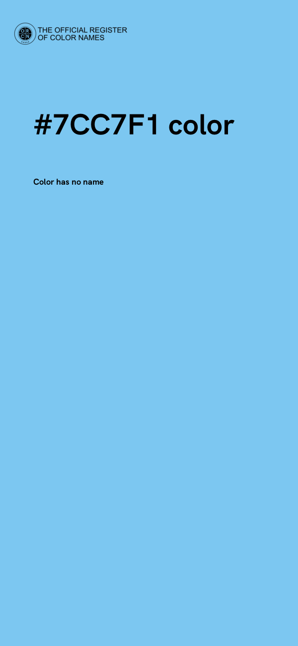 #7CC7F1 color image