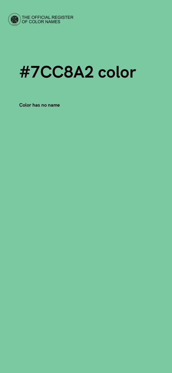 #7CC8A2 color image