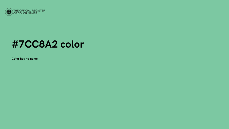 #7CC8A2 color image