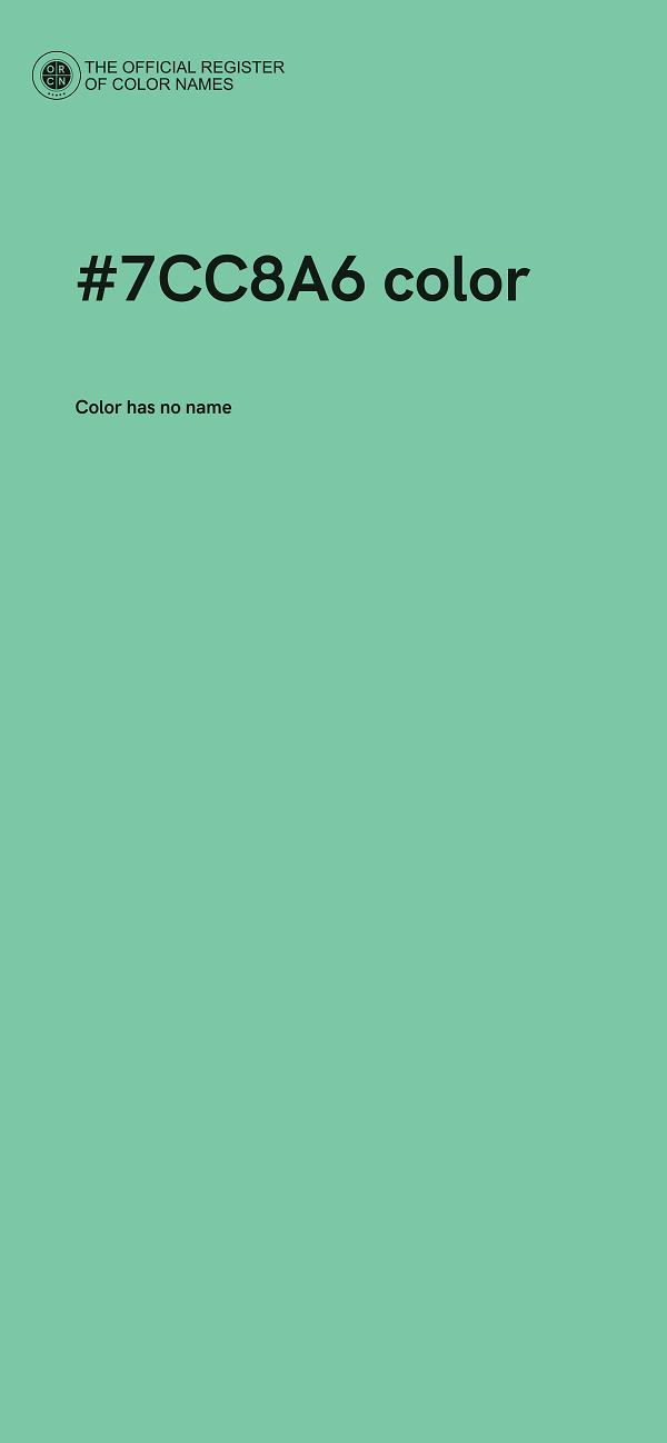 #7CC8A6 color image