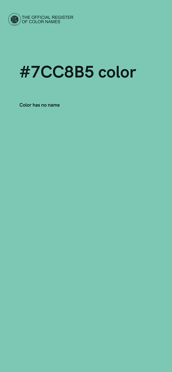#7CC8B5 color image