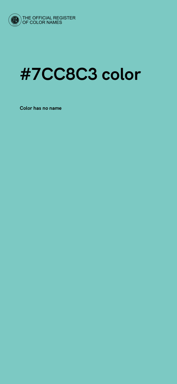 #7CC8C3 color image