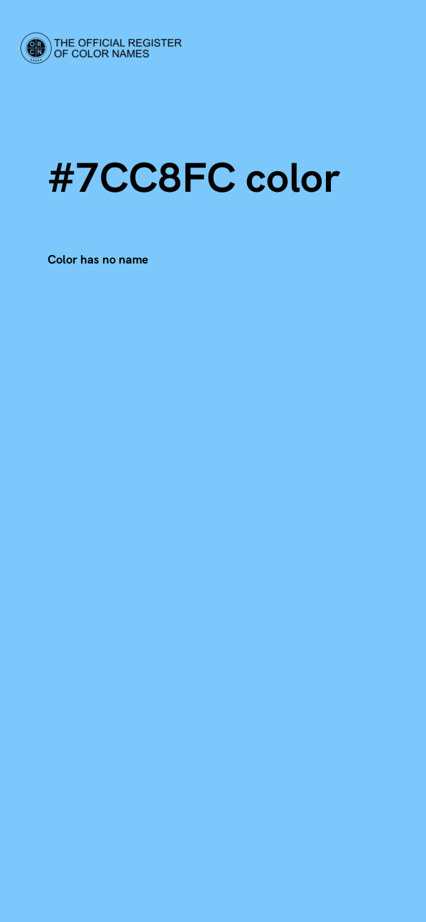 #7CC8FC color image