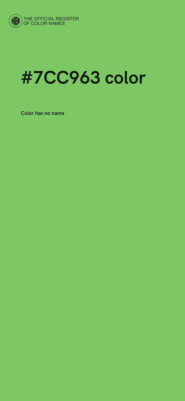 #7CC963 color image